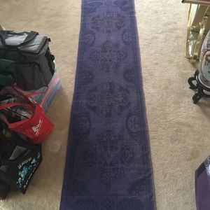 Purple rag rug